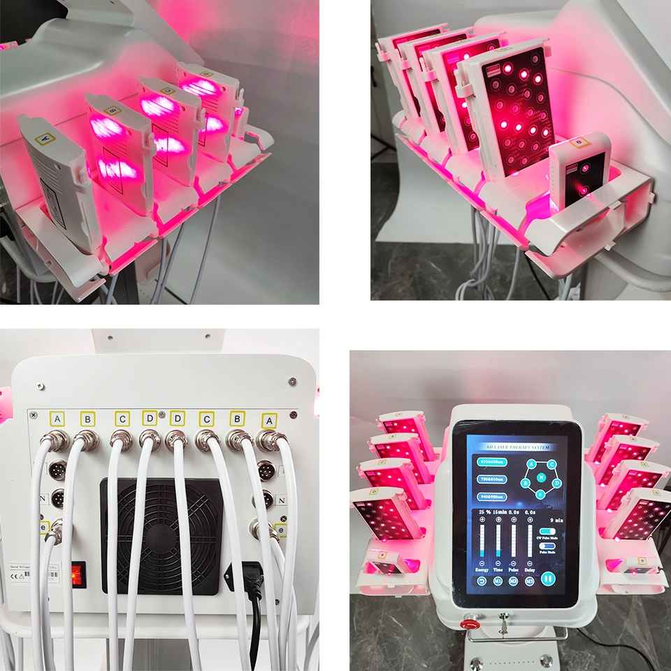 Geavanceerde 6D lipolaser lipolyse 209mw Super 6d Lipo Laser Liposuctie Machine met 635nm 650nm 780nm 810nm 940nm 980nm 3